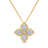 PRINCESS FLOWER LARGE DIAMOND FLOWER NECKLACE