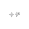 PRINCESS FLOWER MEDIUM DIAMOND STUD EARRINGS