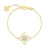 Classic Open Frame Charm Bracelet | Diamond