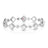 PALAZZO DUCALE DIAMOND AND SATIN FINISH ALTERNATING SQUARE BRACELET