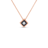 PALAZZO DUCALE BLACK AND WHITE DIAMOND SMALL PENDANT NECKLACE