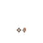 The PETITE VENETIAN PRINCESS BLACK AND WHITE DIAMOND FLOWER STUD EARRINGS by Roberto Coin are 18K rose gold studs with black accents and a floral design, shown on a white background.