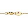 Roberto Coin Venetian Princess Classic Flower Necklace in 18K Yellow Gold, Small size – Diamond, Satin Finish (clasp detail)