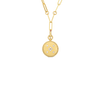 VENETIAN PRINCESS DIAMOND AND SATIN FINISH SMALL MEDALLION NECKLACE