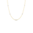 DESIGNER GOLD PEARL STATION LONG NECKLACE