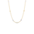 DESIGNER GOLD FOUR STATION PEARL BEAD NECKLACE