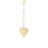 The VENETIAN PRINCESS LARGE DIAMOND HEART MEDALLION PAPERCLIP NECKLACE by Roberto Coin features a gold chain with a heart-shaped diamond medallion, delicate edge detailing, and is shown against a white background.