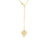 VENETIAN PRINCESS MEDIUM HEART MEDALLION PAPERCLIP NECKLACE