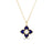VENETIAN PRINCESS SMALL LAPIS FLOWER NECKLACE