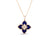 VENETIAN PRINCESS DIAMOND AND LAPIS SMALL FLOWER NECKLACE