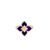 VENETIAN PRINCESS DIAMOND AND LAPIS SMALL FLOWER RING