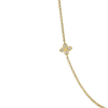 Roberto Coin Love in Verona Flower Station Necklace in 18K Yellow Gold, Three Stations (close-up)