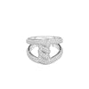 CIALOMA DIAMOND SINGLE KNOT PAVE RING