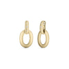 DUCHESSA DIAMOND ACCENT SATIN LARGE DOOR-KNOCKER EARRINGS