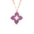 The VENETIAN PRINCESS DIAMOND AND TITANIUM FLOWER LONG NECKLACE by Roberto Coin features a flower pendant with diamonds, set on an elegant chain for a refined look.