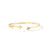 LOVE IN VERONA DIAMOND AND POLISHED FLOWER CUFF BANGLE