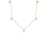 LOVE IN VERONA DIAMOND AND POLISHED SMALL FLOWER STATION NECKLACE