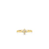 LOVE IN VERONA SMALL PAVE DIAMOND FLOWER RING