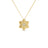 VERNAZZA DIAMOND AND SATIN FINISH FLOWER NECKLACE