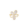 JASMINE DIAMOND AND MOTHER OF PEARL FLOWER RING