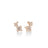 VENETIAN PRINCESS CARNIVAL PAVE DIAMOND AND MIXED STONES DOUBLE FLOWER CLIMBER EARRINGS