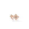 VENETIAN PRINCESS CARNIVAL PAVE DIAMOND AND MIXED STONES LARGE TRIPLE FLOWER RING