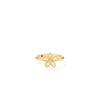 JASMINE DIAMOND AND POLISHED FINISH SMALL FLOWER RING