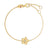 JASMINE DIAMOND AND POLISHED FINISH SMALL FLOWER BRACELET