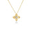 The PRINCESS STAR MEDIUM DIAMOND STAR NECKLACE by Roberto Coin features an 18K gold chain and a star-shaped pendant with a central diamond, elegantly displayed against a plain white background.