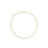 The PRINCIPESSA DIAMOND AND FLOWER LINK NECKLACE by Roberto Coin is a delicate 18K yellow gold piece with repeating floral motifs, small links, and an adjustable clasp, shown on a white background.