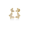 JASMINE PAVE DIAMOND DOUBLE BUTTERFLY DROP EARRINGS