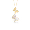 JASMINE DIAMOND AND MOTHER OF PEARL DOUBLE BUTTERFLY NECKLACE