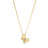 The JASMINE DIAMOND AND POLISHED FINISH SMALL BUTTERFLY NECKLACE by Roberto Coin features high polished 18K yellow gold wings and a central diamonds, exquisitely displayed against a plain white background.