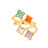 VENETIAN PRINCESS CARNIVAL FOUR ROW FLOWER RING