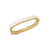 Yellow gold and white enamel bracelet with diamonds on a white background