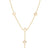 VENETIAN PRINCESS CARNIVAL MOTHER OF PEARL FLOWER STATION LARIAT NECKLACE