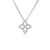 DIAMOND PRINCESS OUTLINE SMALL FLOWER NECKLACE