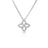 DIAMOND PRINCESS OUTLINE SMALL FLOWER NECKLACE
