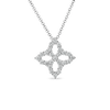 DIAMOND PRINCESS OUTLINE MEDIUM FLOWER NECKLACE