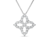 DIAMOND PRINCESS OUTLINE LARGE FLOWER NECKLACE