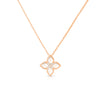 VENETIAN PRINCESS DIAMOND AND MOTHER OF PEARL MEDIUM FLOWER NECKLACE