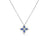 Classic Flower Necklace | Pavé Diamond, Gemstone