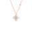 VENETIAN PRINCESS DIAMOND & MOTHER OF PEARL MEDIUM FLOWER LONG NECKLACE