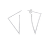 CLASSIC DIAMON LARGE PAVE TRIANGLE EARRINGS