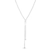 PRINCESS DIAMOND ACCENT ZIPPER PULL LONG NECKLACE