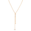 PRINCESS DIAMOND ACCENT ZIPPER PULL LONG NECKLACE