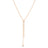 PRINCESS DIAMOND ACCENT ZIPPER PULL LONG NECKLACE