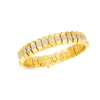 OBELISCO DIAMOND CENTER NARROW FLEXIBLE BRACELET