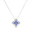 PRINCESS FLOWER PAVÉ DIAMOND AND SAPPHIRE NECKLACE