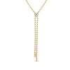 LOVE IN VERONA DIAMOND FLOWER ZIPPER NECKLACE
